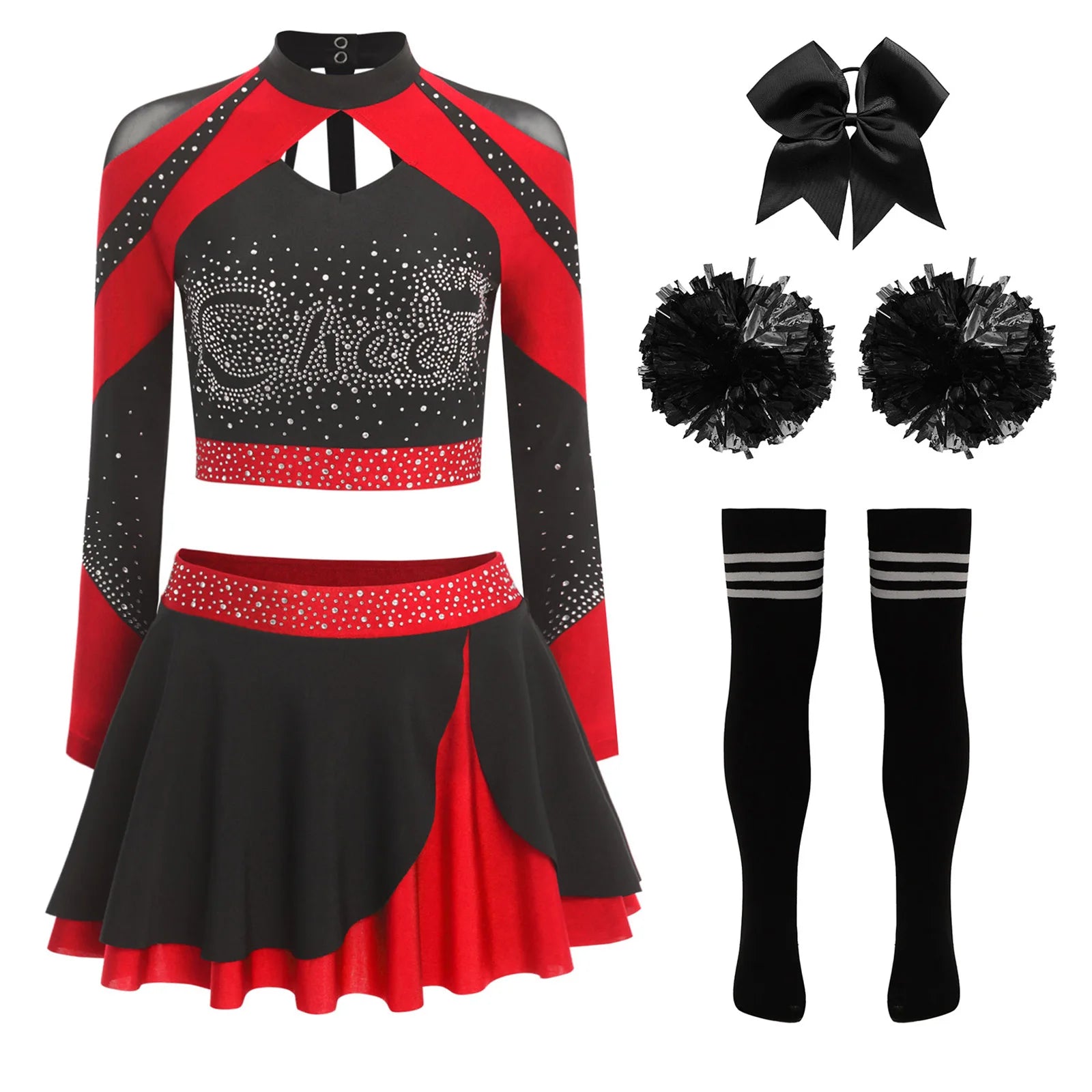 Cheerleader Cosplay Costume Play Set