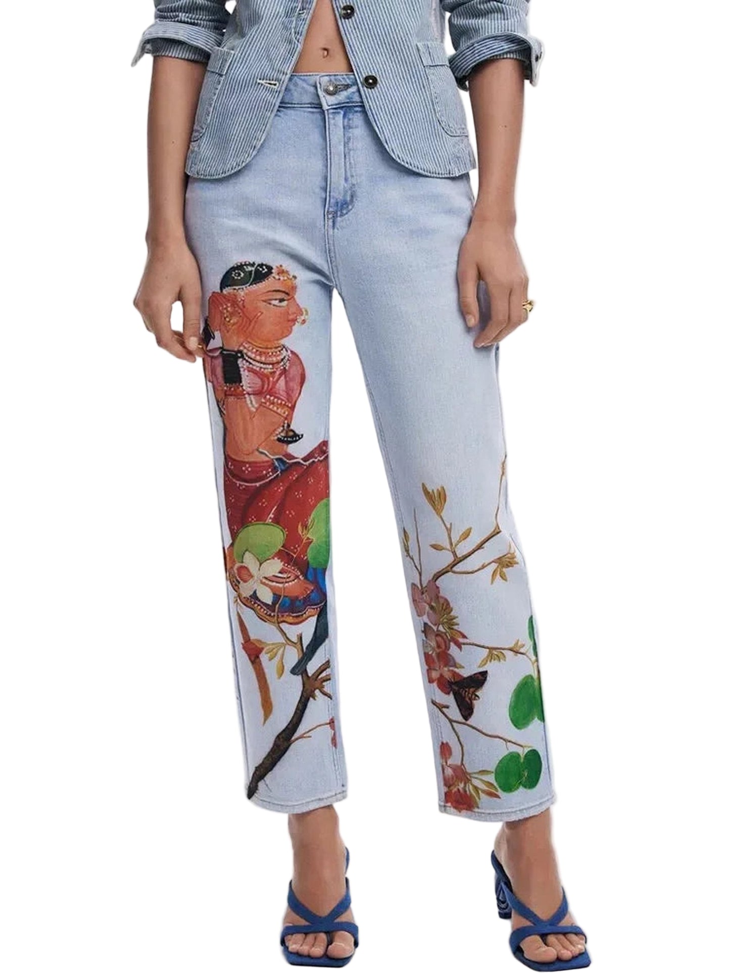Bohemian Printed Womens Jeans