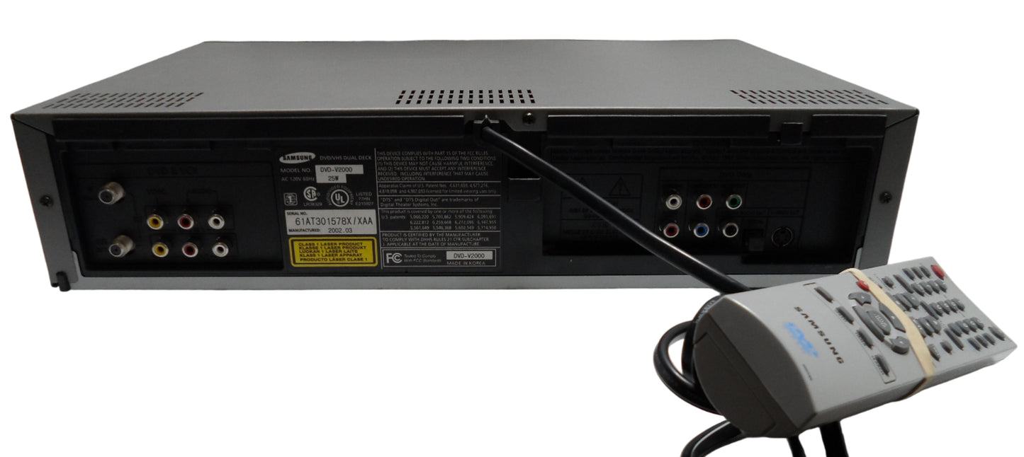 Samsung DVD-V2000 DVD VCR Combo Player