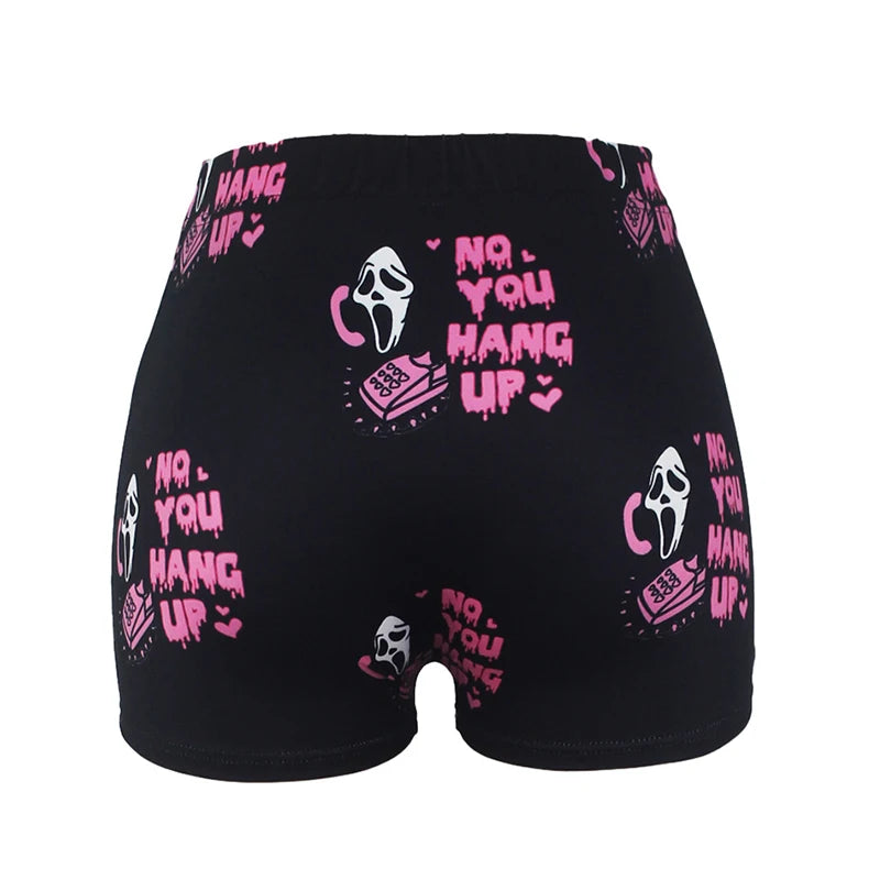 Womens Halloween Pajama Shorts
