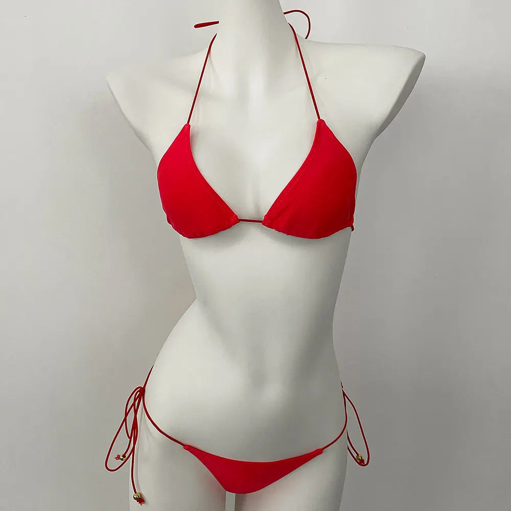 Swimwear Swimsuit: Trendy Pink Bikini Set
