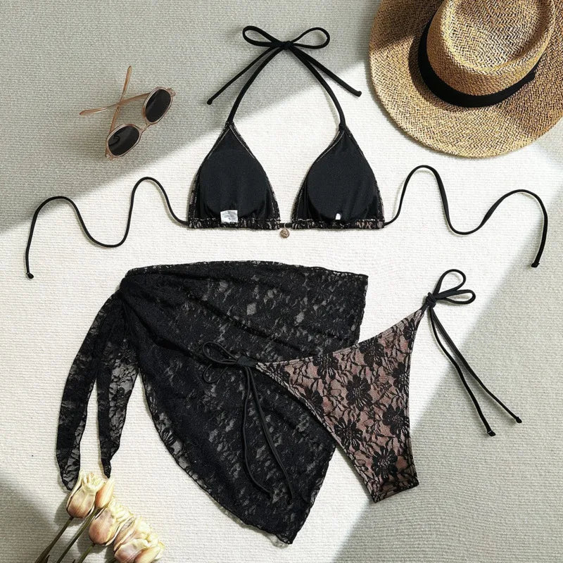 Lace Bikini Set for Women with Swimsuits