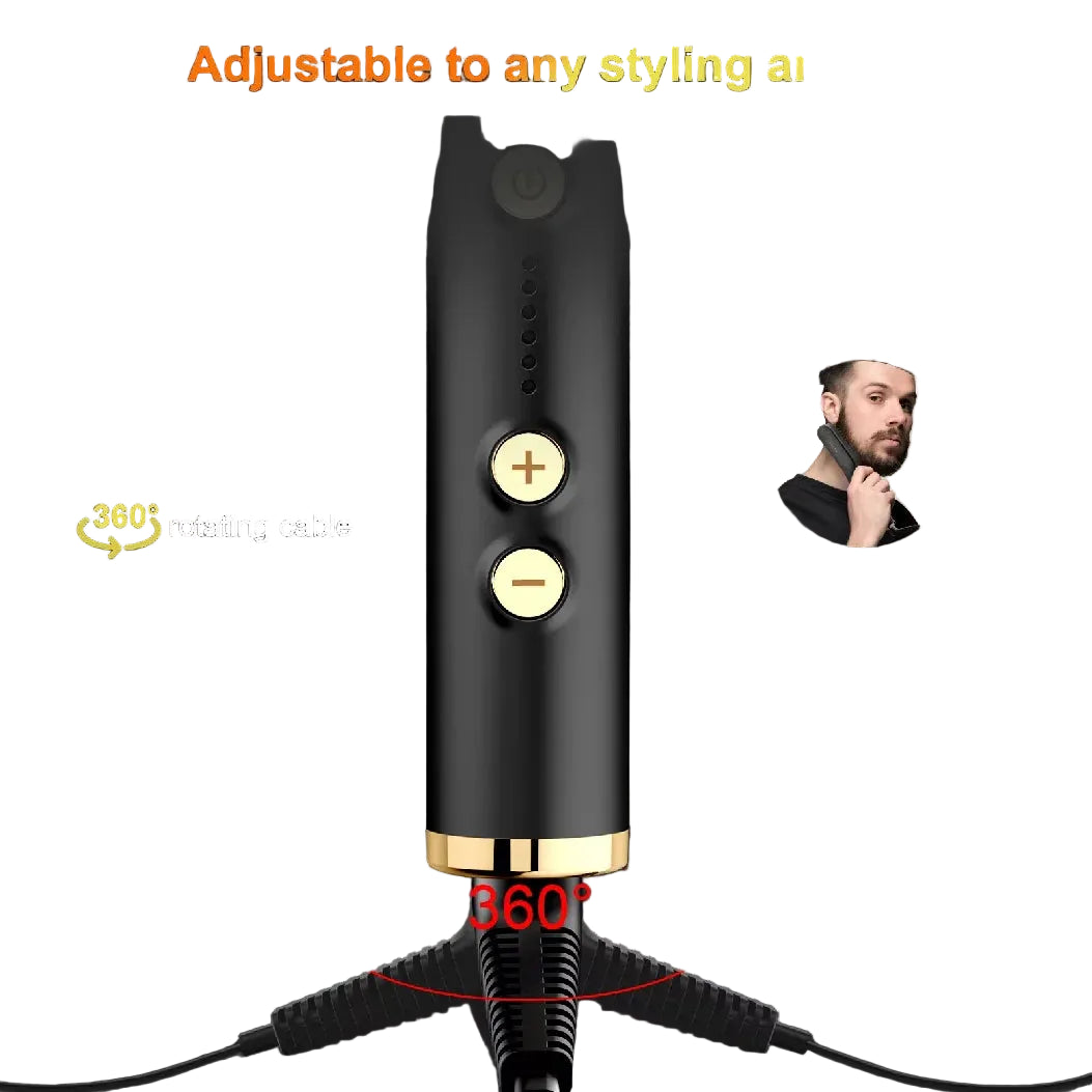 Hair straightening brush