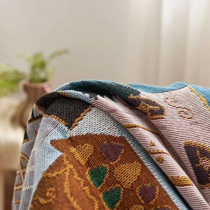 Whimsical Cottage Throw Blanket