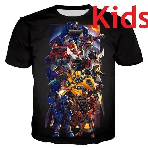 Kids 3d Robot T-Shirt Fun And Stylish