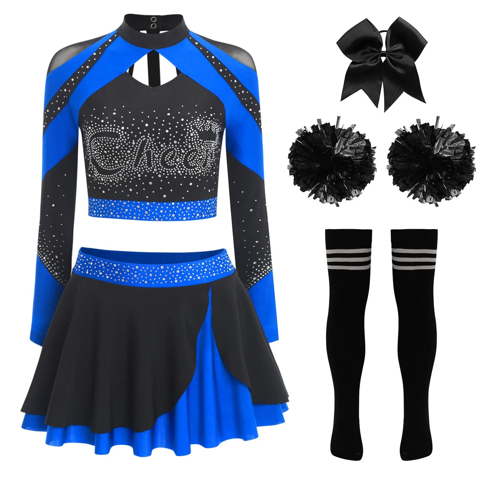 Cheerleader Cosplay Costume Play Set