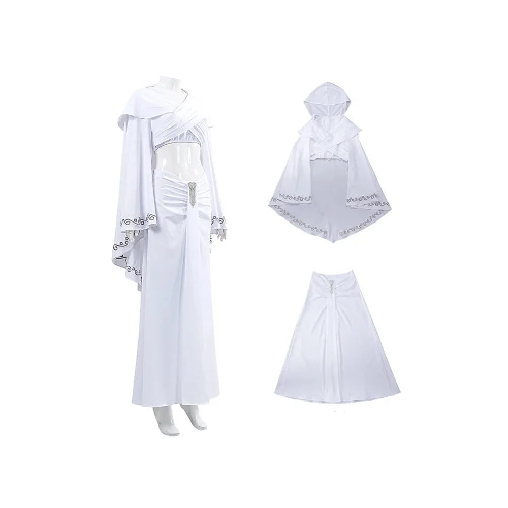 Cosplay Costume Play Elegant White Dress