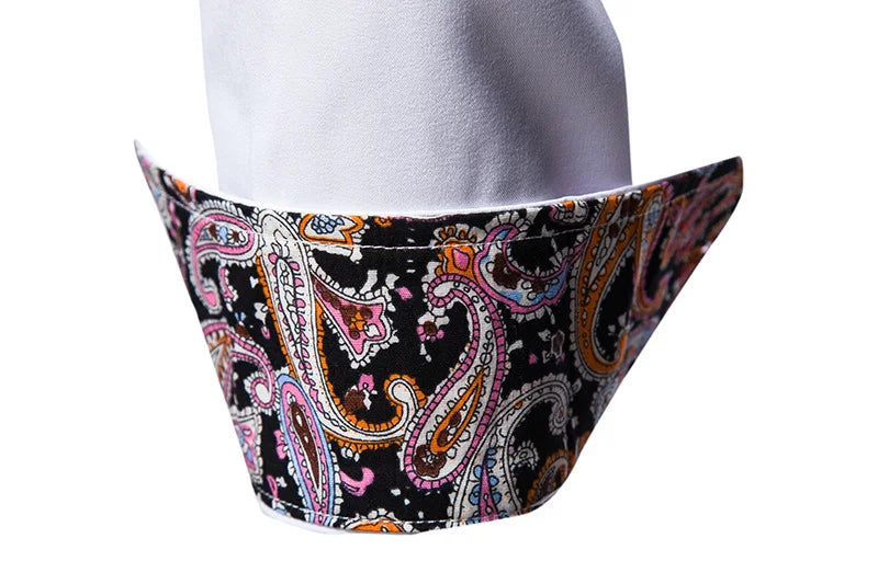 Mens White Long Sleeve Shirt With Style