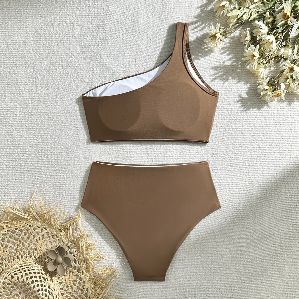 Women's Swimwear: Chic One-Shoulder Bikini