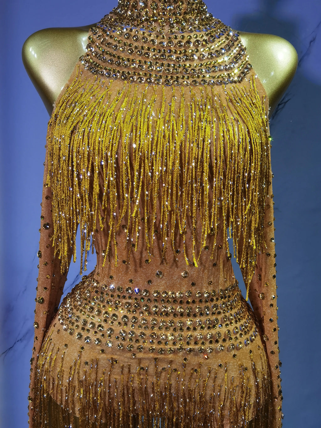 Rave Outfit with Fringe and Beading