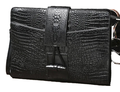Mens Designer Leather Clutch Bag Elegant Style