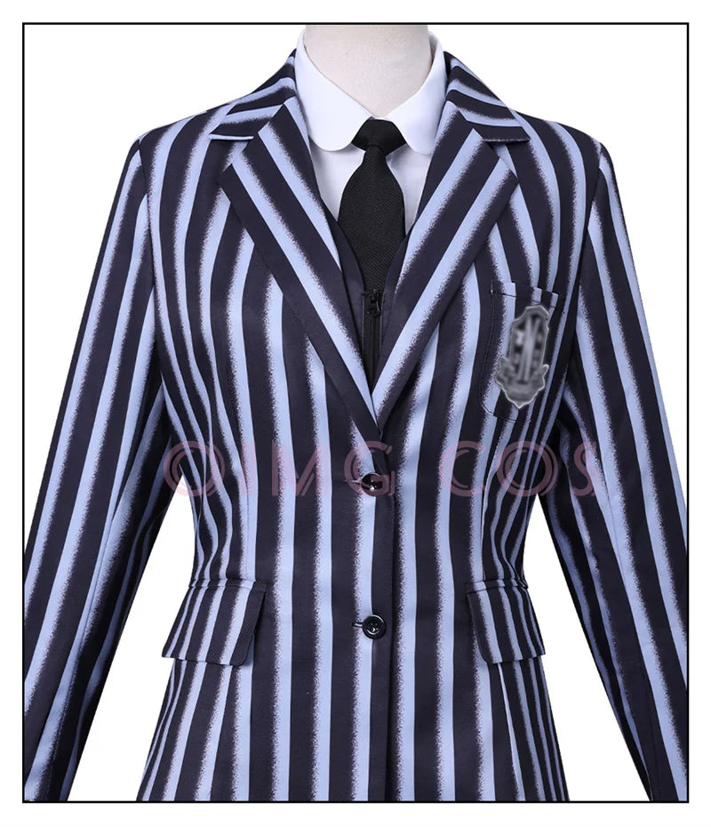 Halloween Costume Striped Suit Set