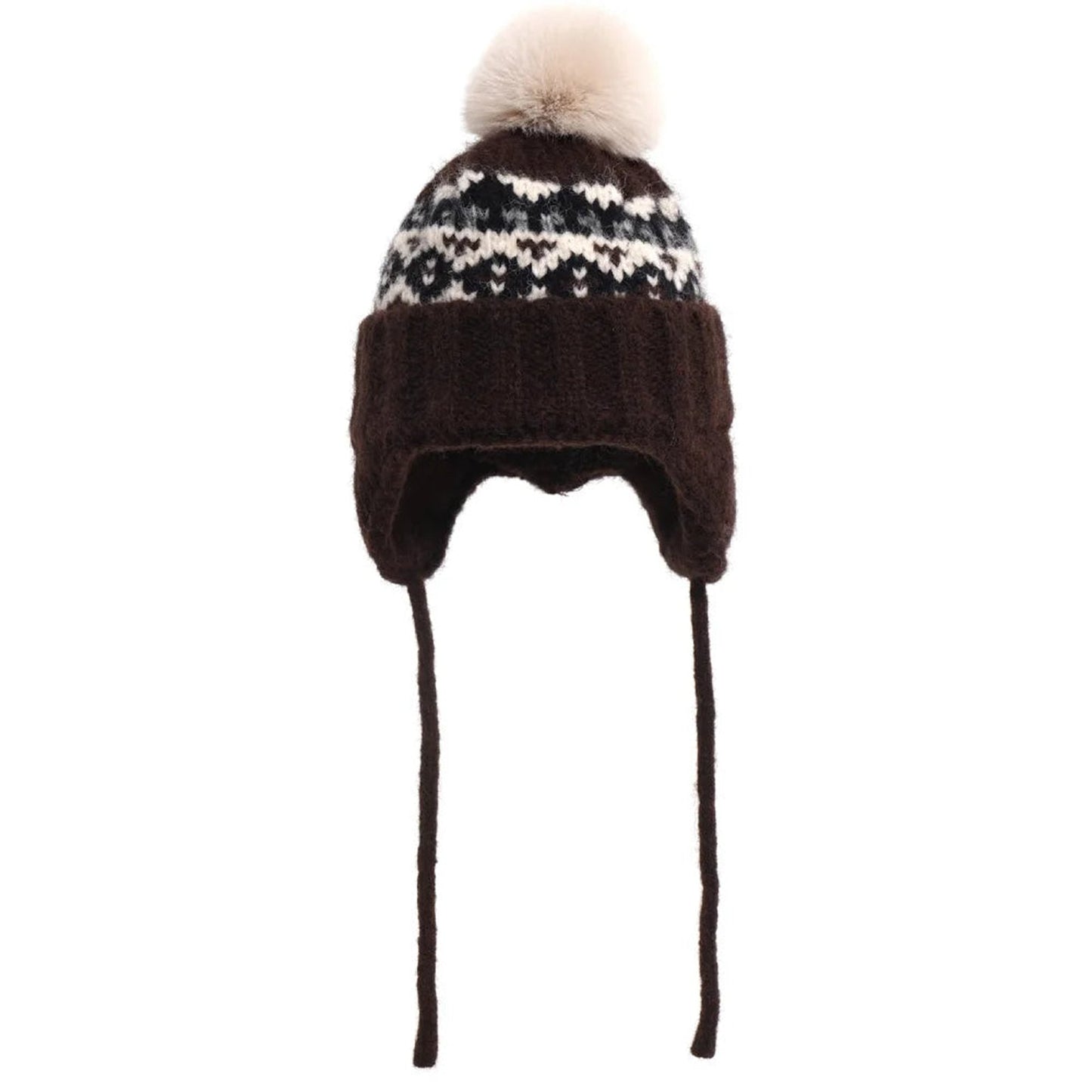 Womens Winter Beanie With Pompom