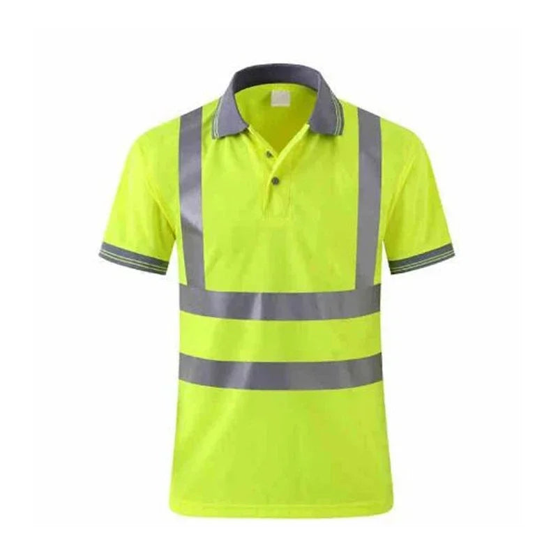 Mens Reflective Polo Work Shirt