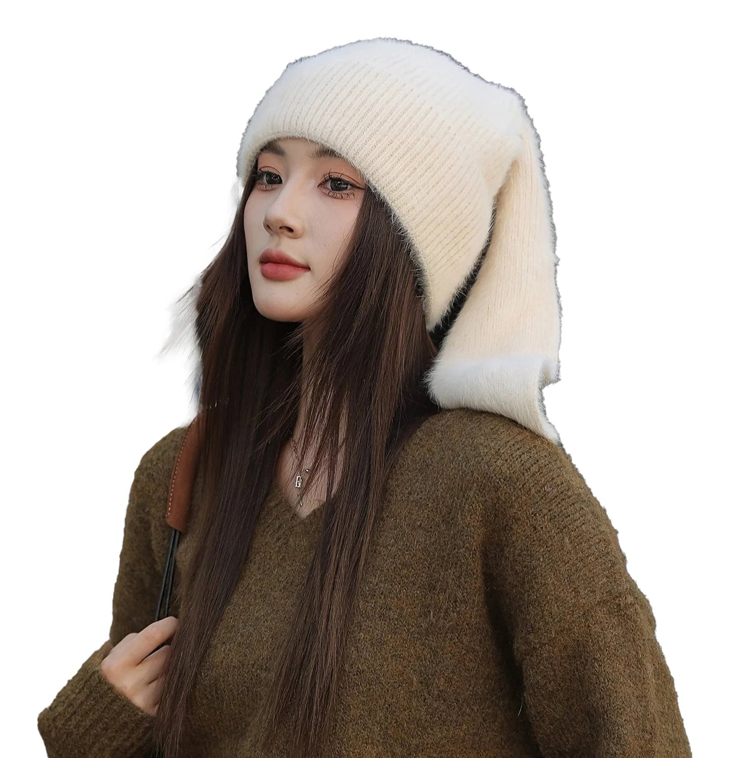 Bunny Ears Beanie For Women Cozy Fashion