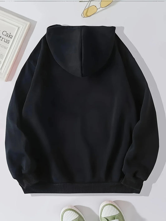 Oversized Fleece Hoodie Unisex Trendy Style
