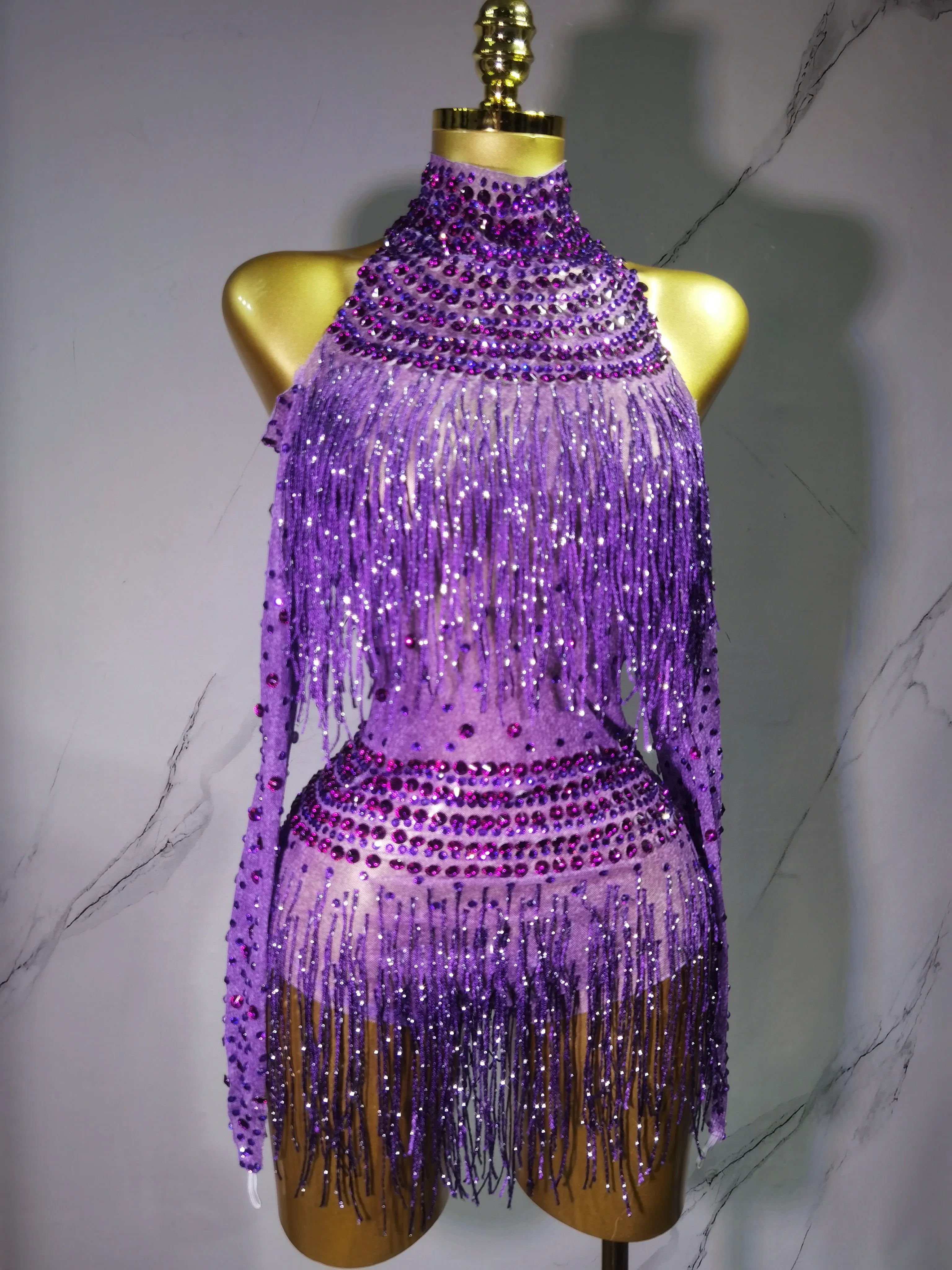 Rave Outfit with Fringe and Beading