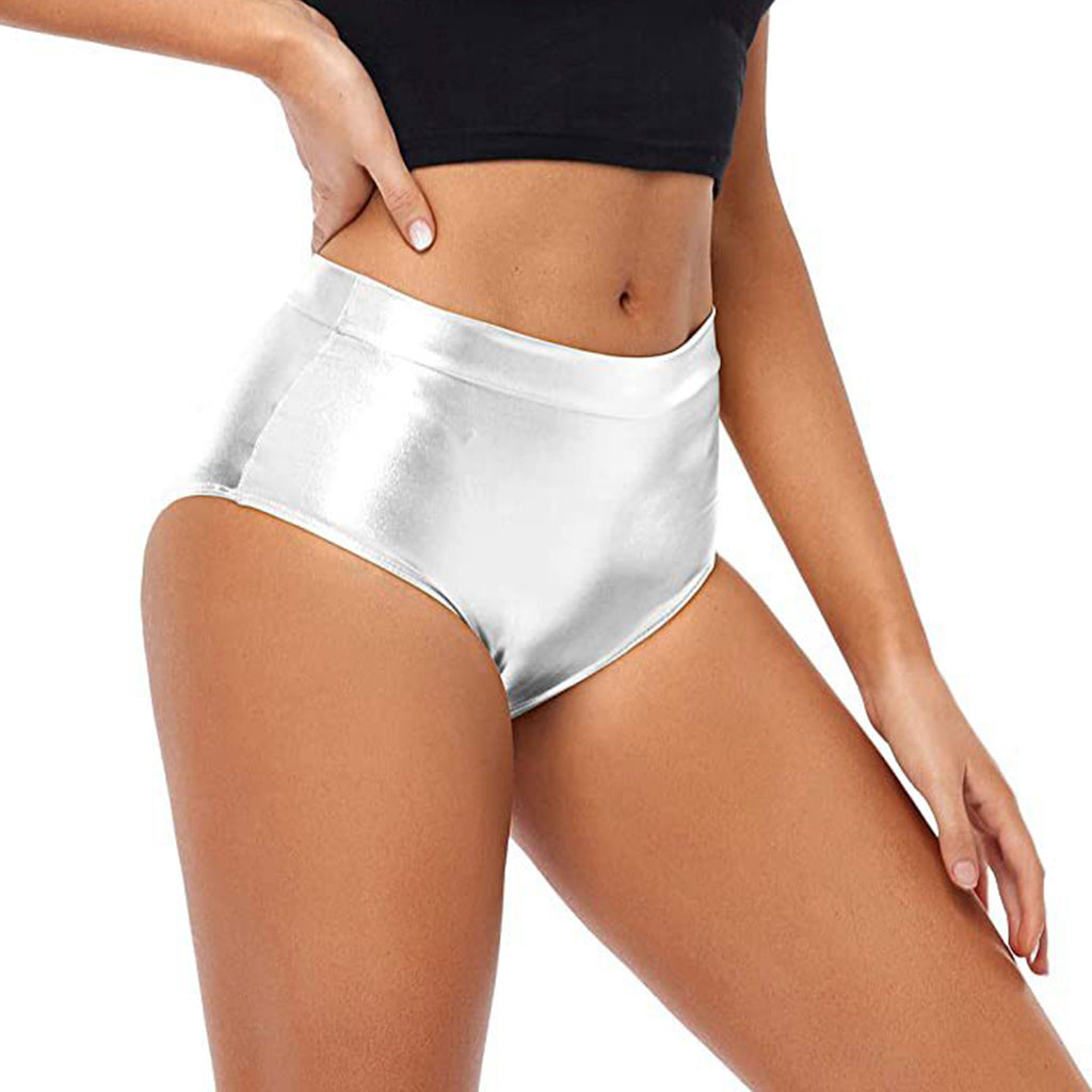 High-Waisted Shiny Booty Shorts