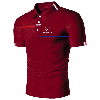 Mens Short Sleeve Polo Shirt Stylish Design