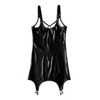 Black Latex Mini Dress and Bodycon Dress