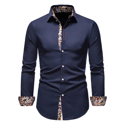 Mens White Long Sleeve Shirt With Style