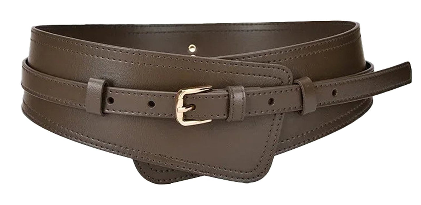 Womens Cow Leather Corset Belt Chic Styles