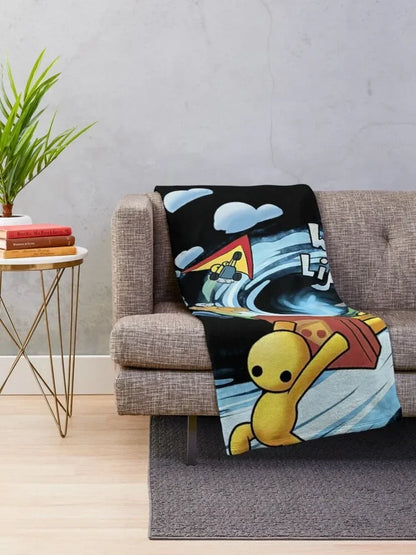 Wobbly Life Throw Blanket