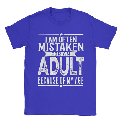 Funny Men's T-Shirt: Often Mistaken for an Adult - Short Sleeve Tee