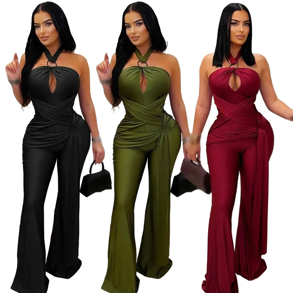 Womens Fall One - Piece Romper Jumpsuit