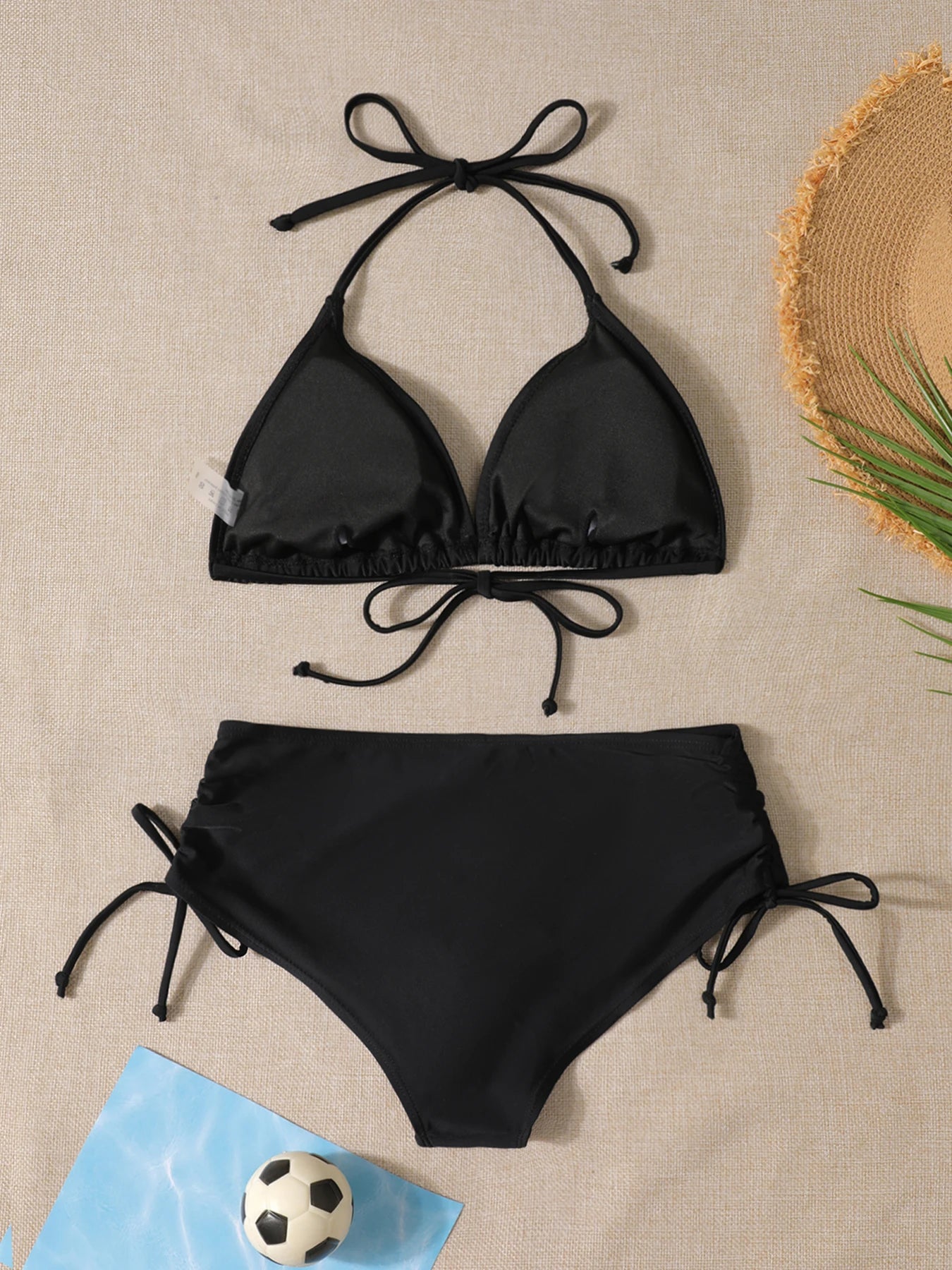 Women's Swimwear: Chic Black Bikini Set