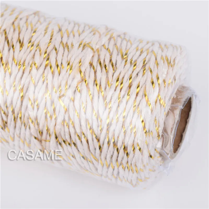 12 ply thick Cotton Bakers Twine String Cord Rope Rustic DIY Craft Twine 100m Spool