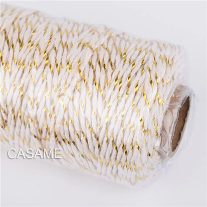 12 ply thick Cotton Bakers Twine String Cord Rope Rustic DIY Craft Twine 100m Spool