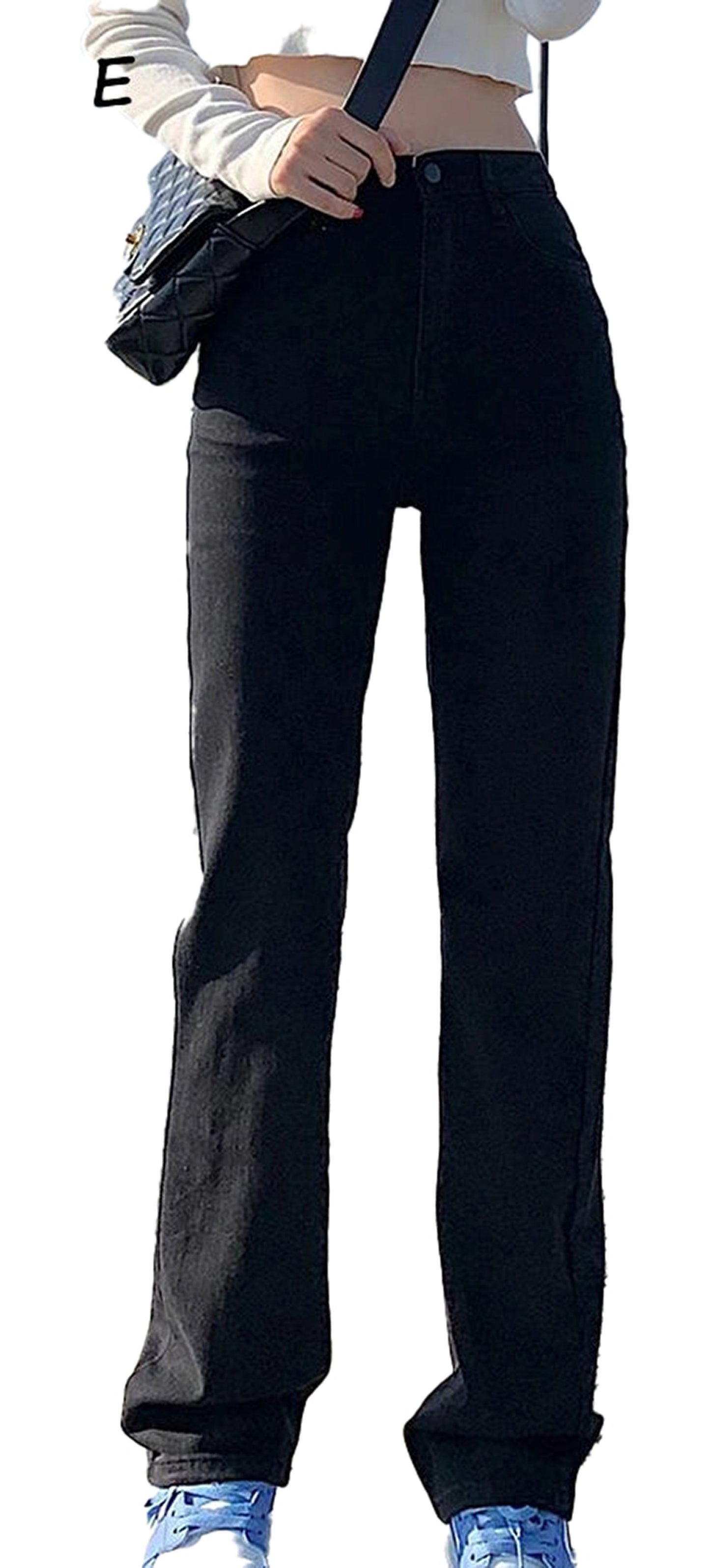 High Waist Straight Jeans Women