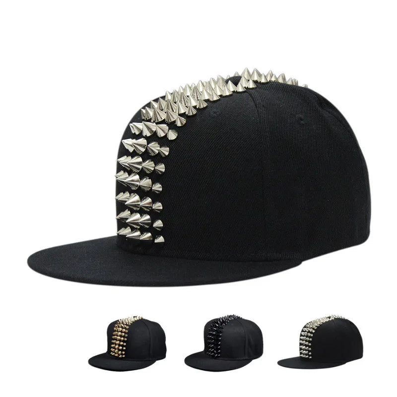 Hip Hop Street Dance Cap With Spikes