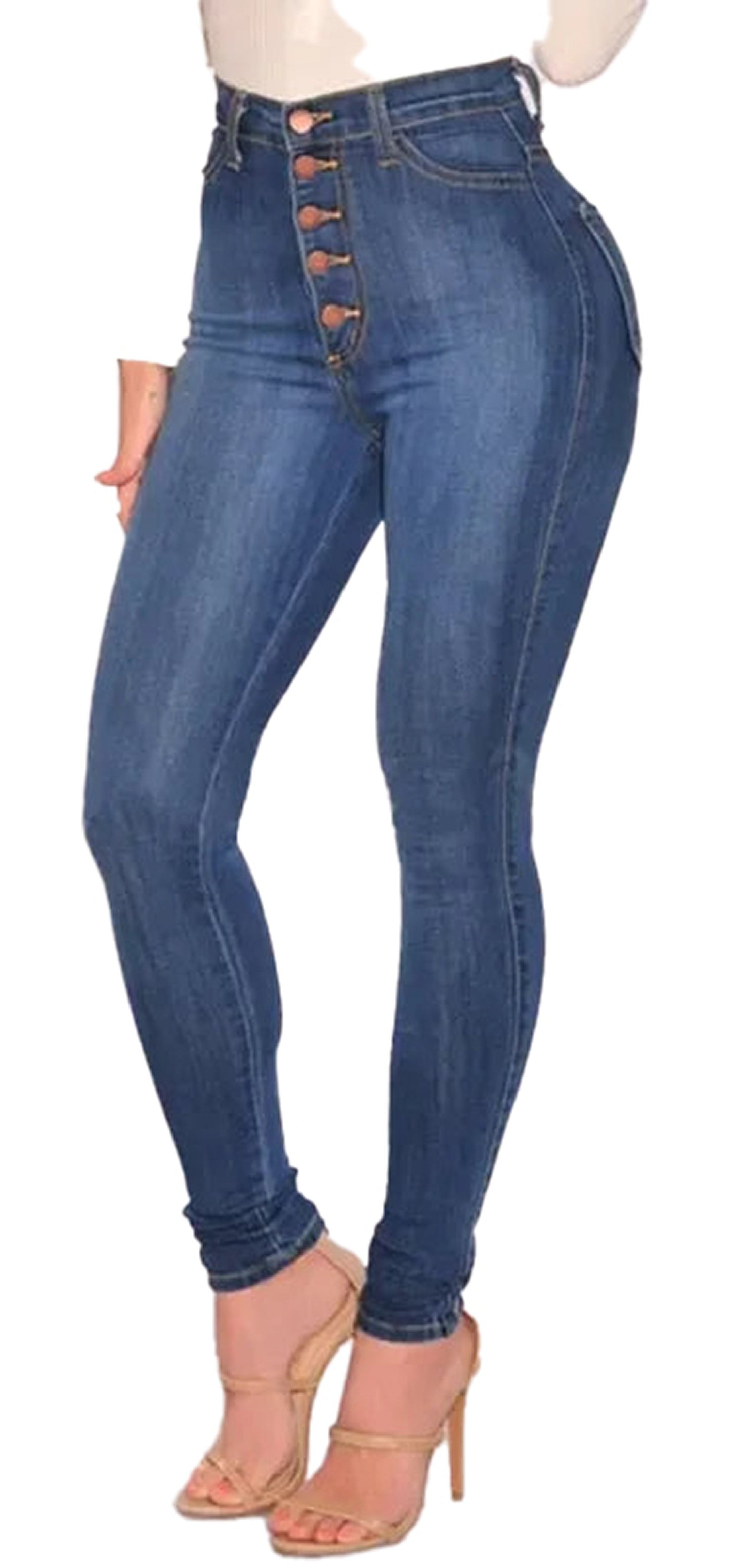 High Waist Skinny Jeans For Women
