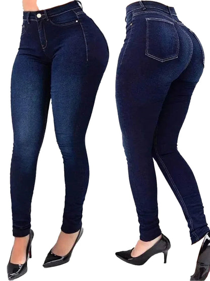 High Waist Shaping Skinny Jeans For Women