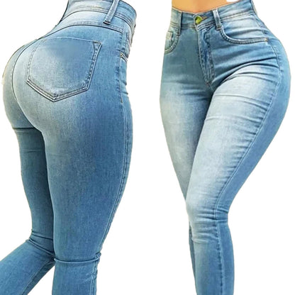 High Waist Shaping Skinny Jeans For Women
