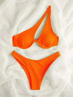 Two-Tone Bikini for Stylish Summer Looks