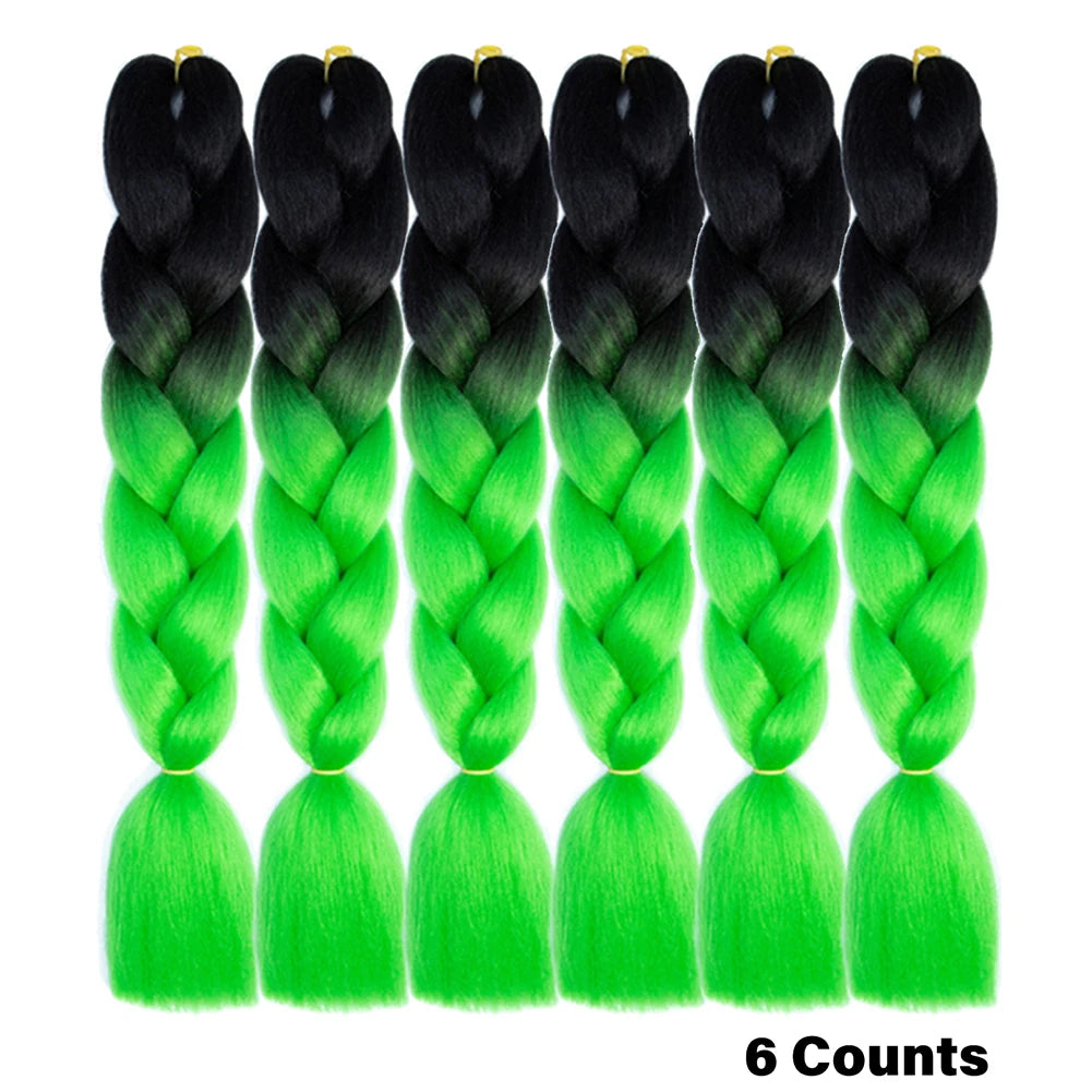 Ombre Crochet Braiding Hair Extensions