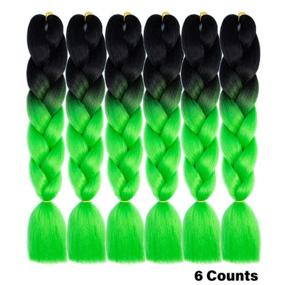 Ombre Crochet Braiding Hair Extensions