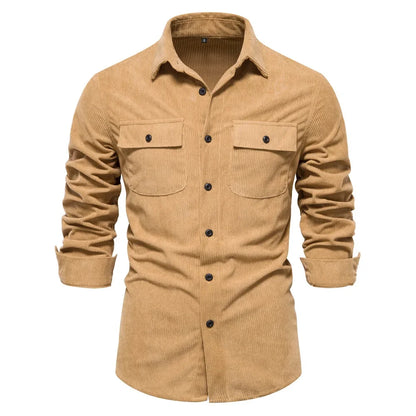 Mens Corduroy Dress Shirt Stylish & Trendy