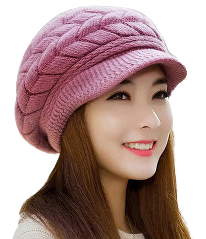 Womens Winter Knit Beanie Stylish & Warm