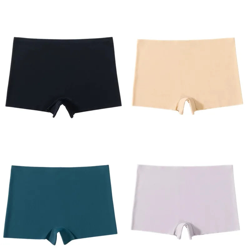Seamless Womens Boyshorts Underwear 4 Pack