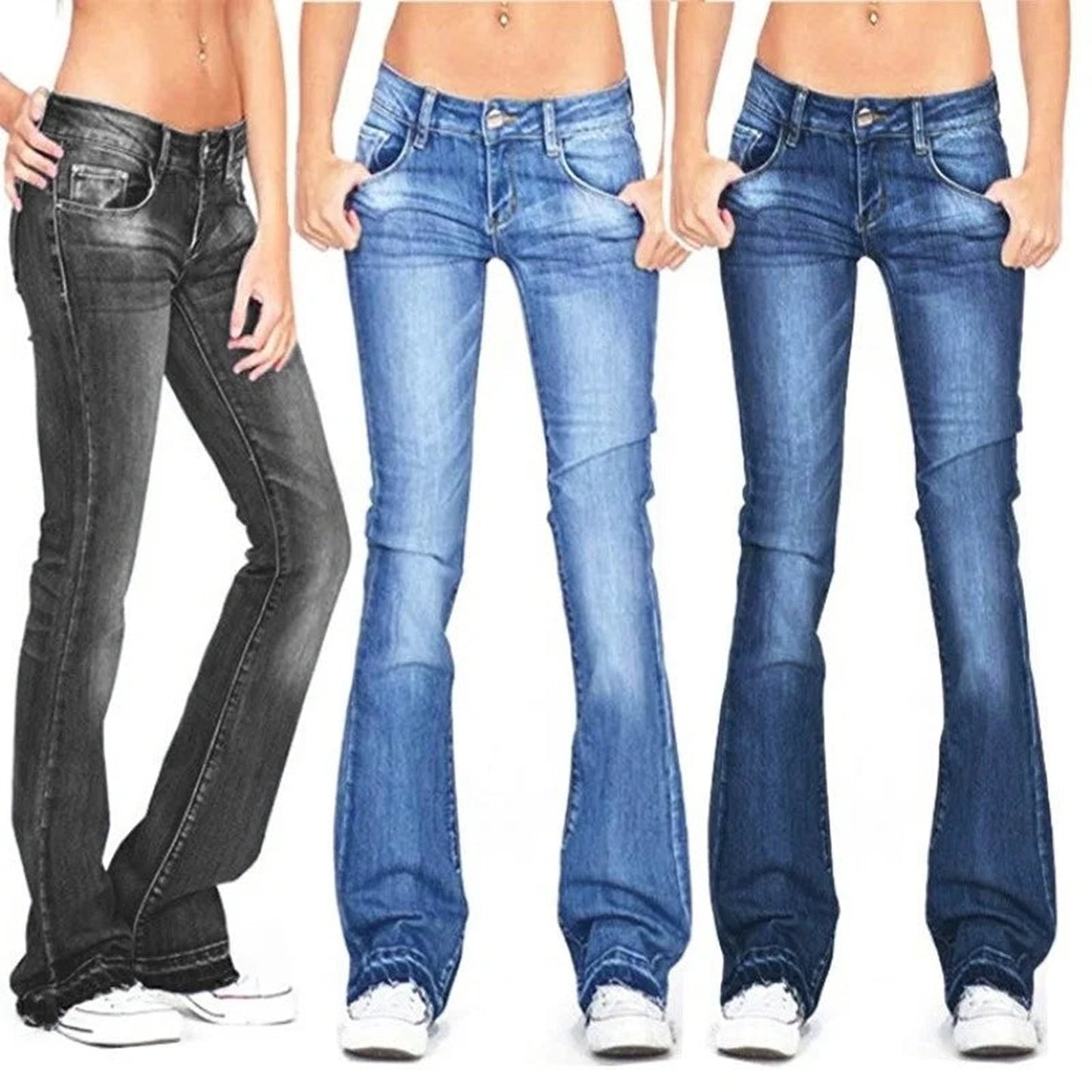 Black Flared Jeans For Women Trendy Style