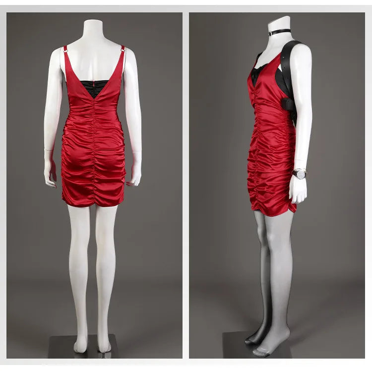 Cheongsam Dress with Elegant Gathered Design