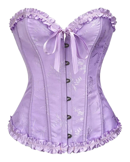 Floral Lace Corset Top For Women