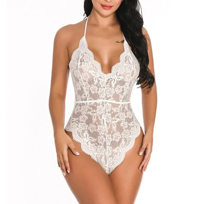 Plus Size Lace Bodysuit Lingerie
