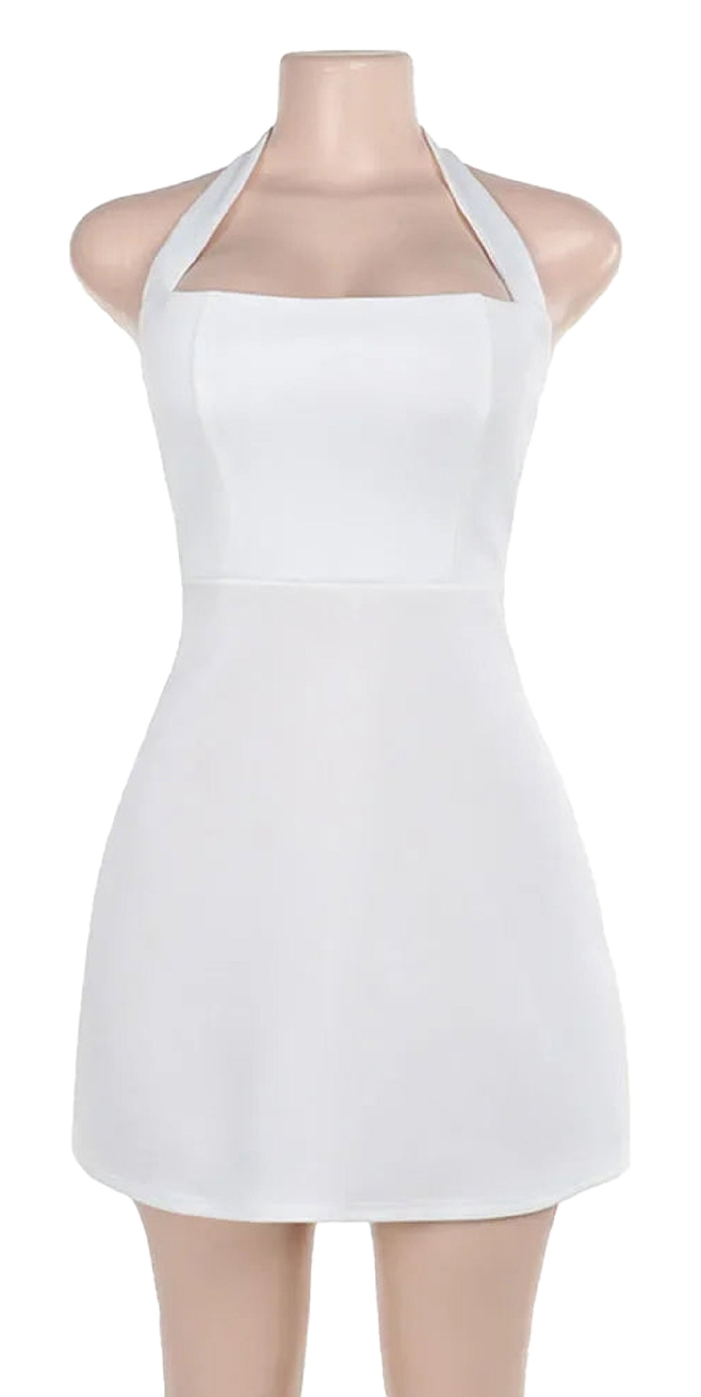 Off Shoulder White Mini Dress