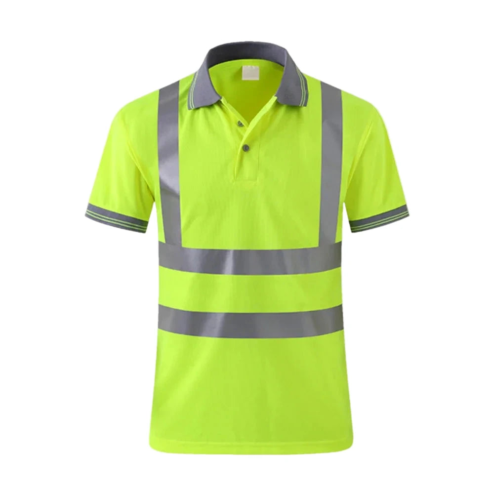 Mens Reflective Polo Work Shirt