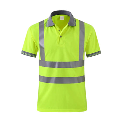 Mens Reflective Polo Work Shirt